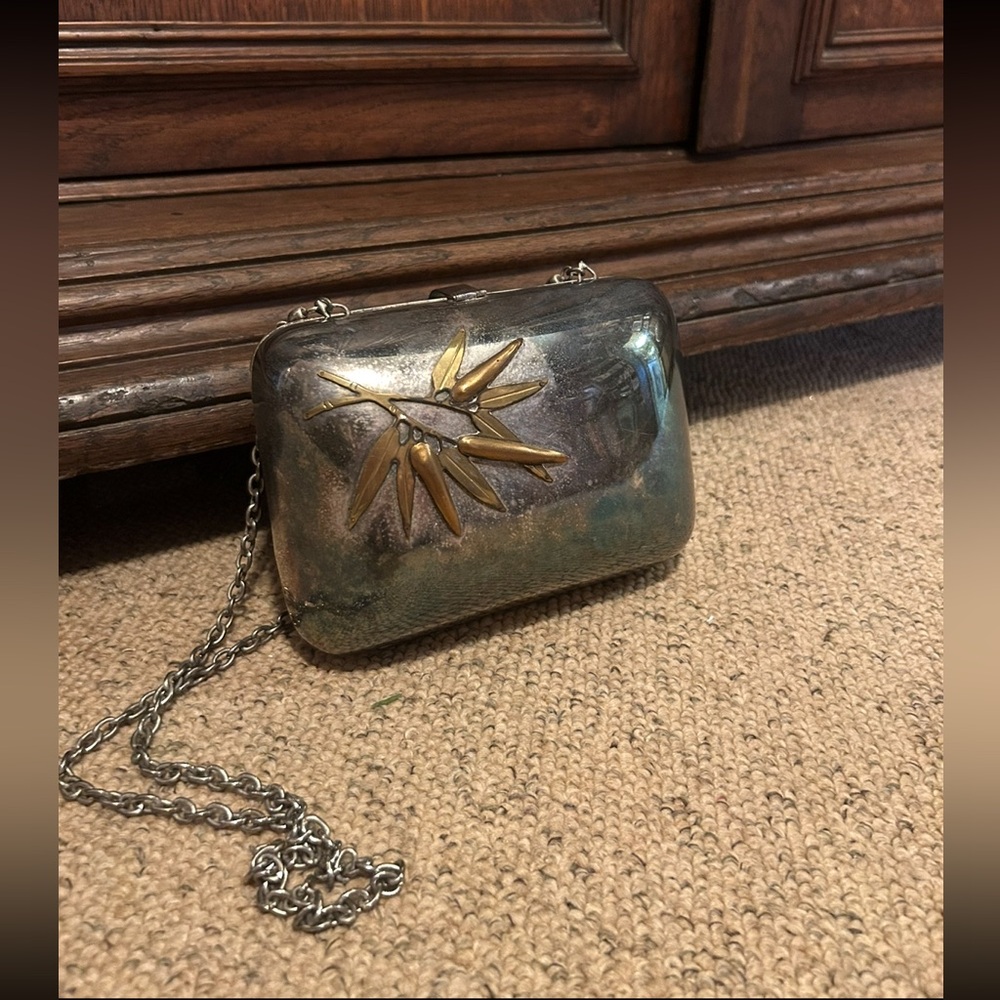 Silver and Gold Women's Metal Super Vintage Chain Purse